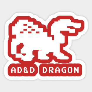 Bad Dragon (white) Sticker